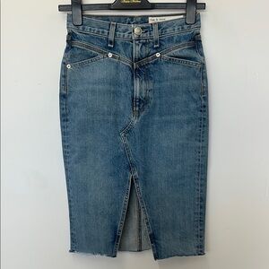 Rag & Bone Blue Denim midi Skirt by Rag & Bone 23